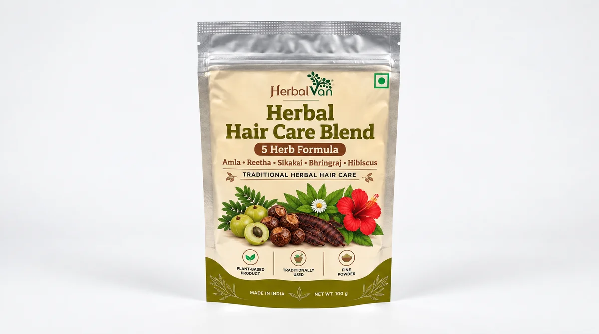 HerbalVan Herbal Hair Care Blend – 5 Herb Formula